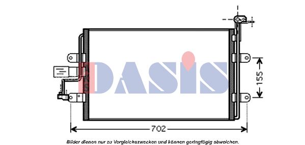 AKS DASIS Конденсатор, кондиционер 482008N